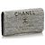 Cartera Chanel de terciopelo gris efecto tweed - vista 2