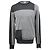 Maglione in lana grigia a blocchi di colore Hermès Grigio