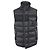 Gilet in piuma con zip Moncler in poliamide nera