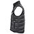 Gilet in piuma con zip Moncler in poliamide nera - vista 2