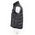 Gilet in piuma con zip Moncler in poliamide nera - vista 7