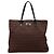 Fendi Braune Zucchino Canvas Tasche