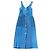 Vestido Marine Serre de denim de algodón estampado Moon Azul