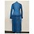 Vestido Marine Serre de denim de algodón estampado Moon Azul - vista 10