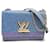 Louis Vuitton Epi Twist MM Shoulder Bag Blue Leather  ref.2232460