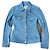 Chaqueta Marine Serre de denim con estampado Moon azul