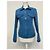 Chaqueta Marine Serre de denim con estampado Moon azul - vista 4