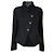 Chanel Neue Paris / Edinburgh Ikonische Schwarze Tartan Tweedjacke 38 FR
