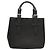 Borsa a mano in pelle nera e argento autentica BA1908 di BURBERRY Nero - vista 3