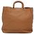 PRADA Borsa a mano in pelle 2 vie beige oro Auth sw742 D'oro - vista 2