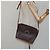 Céline CELINE Macadam Canvas Circle Shoulder Bag PVC Leather Brown Gold Auth 122059 Golden - view 23