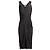 Vestido asimétrico drapeado negro John Galliano