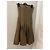 John Galliano Khaki Tüll trägerloses Kleid Grün - Ansicht 4