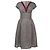Vestido midi de tweed gris John Galliano Burdeos
