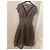 Vestido midi de tweed gris John Galliano Burdeos - vista 2