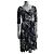 Diane Von Furstenberg Abito avvolgente in seta DvF Penna in bianco e nero