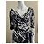Diane Von Furstenberg Abito avvolgente in seta DvF Penna in bianco e nero - vista 2