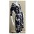 Diane Von Furstenberg Abito avvolgente in seta DvF Penna in bianco e nero - vista 4