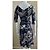 Diane Von Furstenberg Abito avvolgente in seta DvF Penna in bianco e nero - vista 5