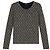 Top Chanel con paillettes argento a maniche lunghe