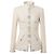 Chanel Ecru-Jacke Paris-Bombay Silber Aus weiß