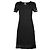 Chanel Vestido negro con botones Gripoix Gris