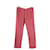 Louis Vuitton Jeans rectos de algodón burdeos