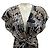 Vestido maxi de seda negra con estampado de tigre multicolor de Prabal Gurung Negro - vista 4