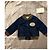 Gucci veste bomber bébé en denim bleu foncé - vue 10