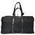 Borsa da viaggio in nylon tessuto nero con rifiniture Saffiano di Prada 60 cm