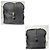 Borsa da viaggio in nylon tessuto nero con rifiniture Saffiano di Prada 60 cm - vista 6