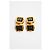 Gemelli Chanel Vintage in resina CC in metallo dorato D'oro - vista 4