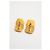 Gemelli Chanel Vintage in resina CC in metallo dorato D'oro - vista 6