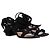 Sandali con tacco Gianvito Rossi in suede nero - vista 3