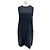 Vestido corto sin mangas de lana negra Parosh Negro