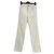 Autre Marque Pantalón vaquero recto blanco de algodón talla 26