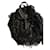 Zaino Prada nero con frange in pelle