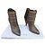 Botines Klara de piel Iro Khaki Caqui