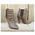 Botines Klara de piel Iro Khaki Caqui - vista 3