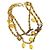 Collana a più fili con charm in oro vintage di Chanel Gold hardware