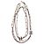 Chanel Collana CC B21P Logo in Pelle Rosa con Perle e Cristalli GHW