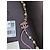 Chanel Collana CC B21P Logo in Pelle Rosa con Perle e Cristalli GHW - vista 14