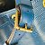 Borsa a Spalla Louis Vuitton Noe M44005 Blu - vista 8