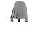 Falda corta plisada de lana gris Thom Browne