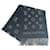 Louis Vuitton Monogram Scarf Brown Black Wool  ref.2234288