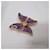 Vintage 1990s Yves Saint Laurent butterfly brooch Dark purple  - view 2