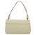 Borsa a spalla Gancini in tela bianca e argento di Salvatore Ferragamo Auth bs25930 Bianco - vista 3