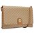 Céline Borsa a spalla in tela Macadam CELINE PVC beige oro Auth sw761 D'oro