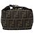 Borsa a mano in tela Zucca FENDI Nera Marrone Argento Auth ar13639 Nero - vista 13