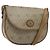 Borsa a spalla in tela a nido d'ape Christian Dior PVC beige oro Auth BA1892